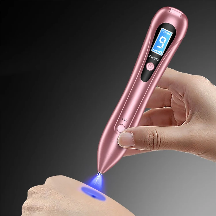 

Private label Portable Tattoo Removal skin tag remover pen Lifting Plasma Mole Tool beauty skin laser mole removal pen, Gold/ pink