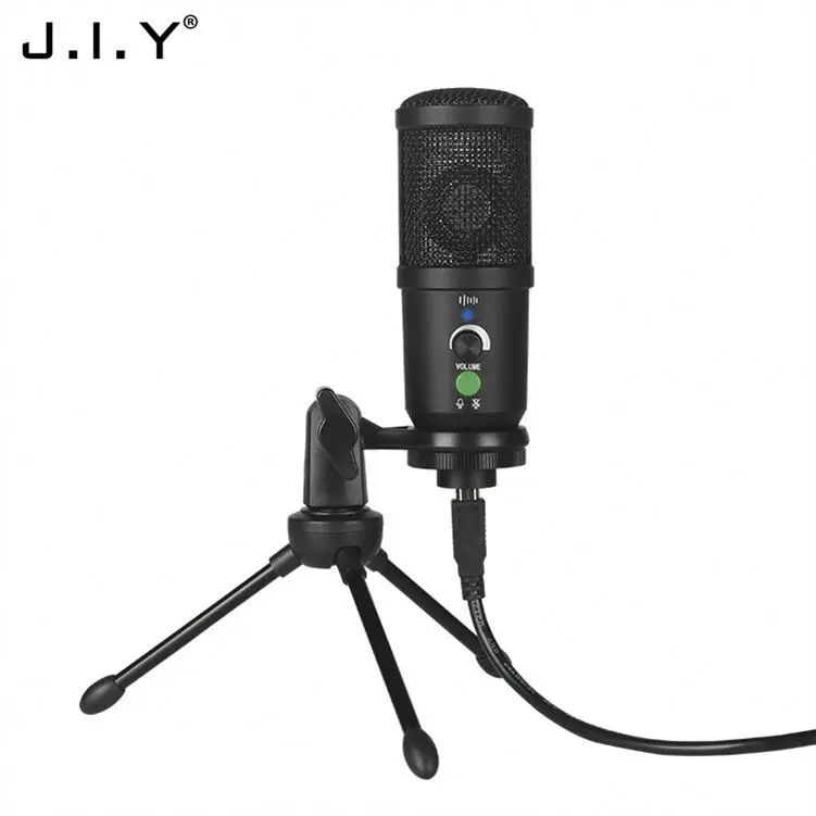 

BM-66 Network Monitor Recording Microphone Professional Studio Music Equipment Condenser Wired Microphone Recording, Black