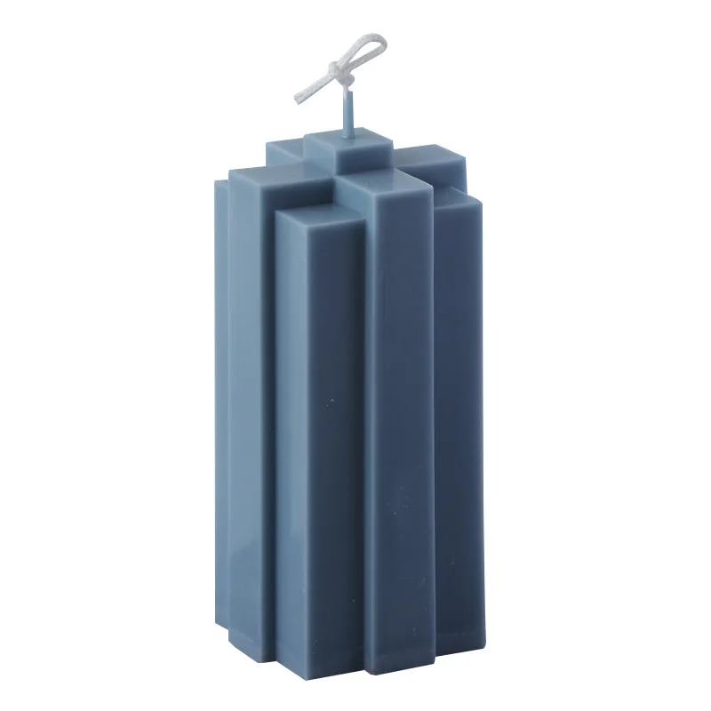 

FO261 DIY building block candle mold gift box decoration home creative restaurant acrylic candle mold, Transparent