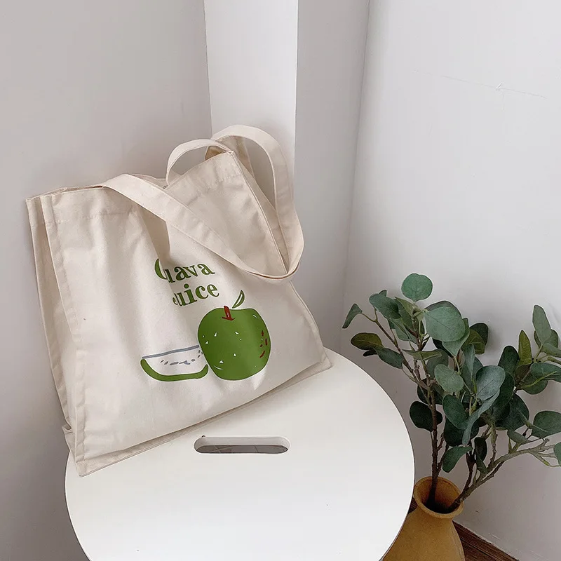

2021 Custom Summer New Ladies Canvas Bag Leisure Large Capacity Student Japanese Style Handbags Wholesale
