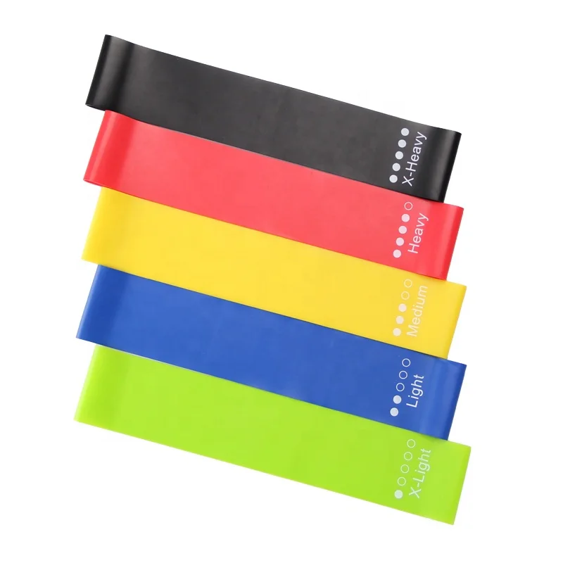 

Pull Up Resistance Exercise Band Yoga Stretch Band Theraband Gym Latex Resistance Booty Bands, Green/blue/yellow/red/black