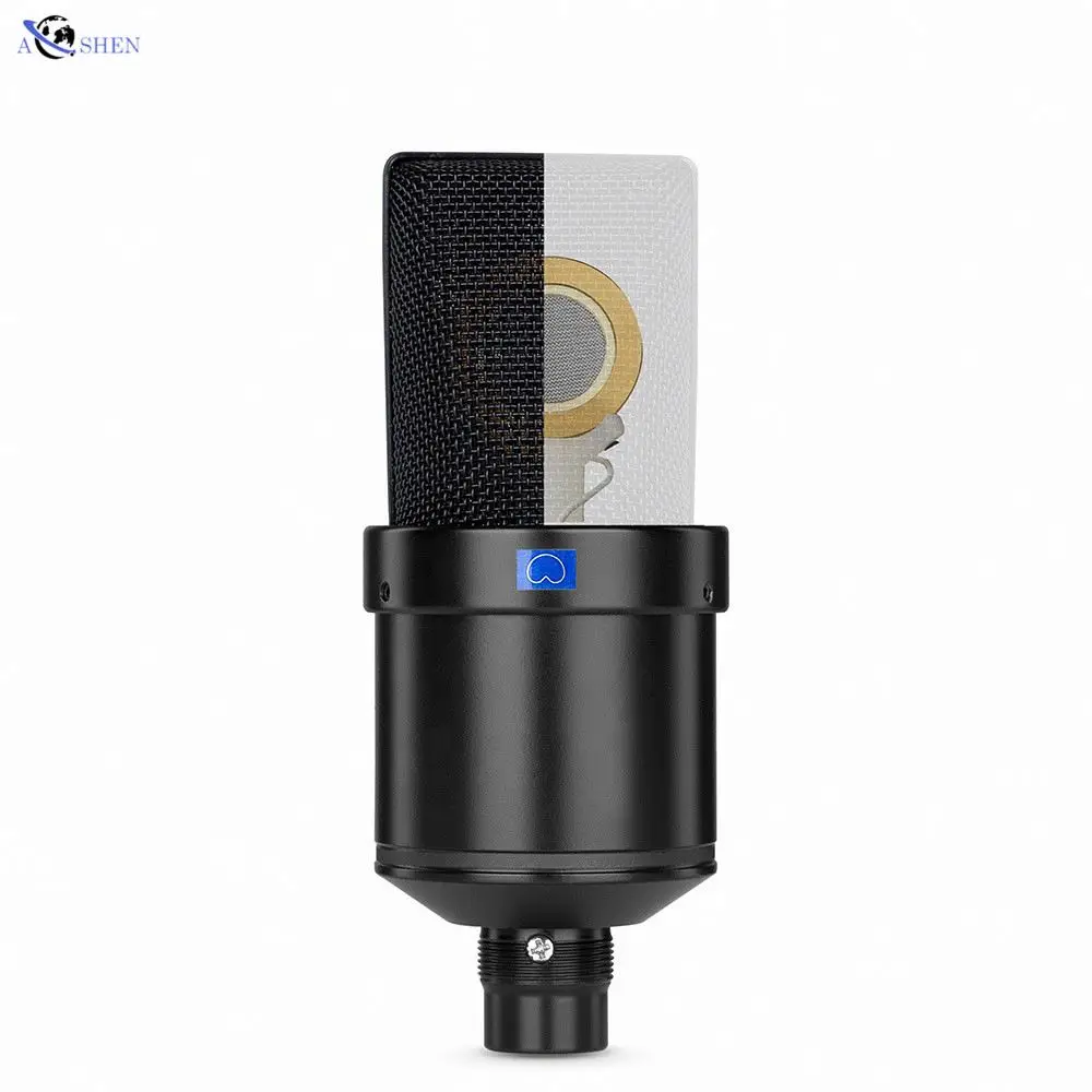 

Professional Large Diaphragm Cardioid Condenser Microphone with mic shock mount for Studio Recording Singing Live streaming