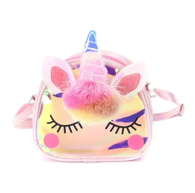 

Mini Cute Toddlers Colorful Children Glitter Wallet Handbag Messenger Crossbody Bag for Kids Girls Purse Unicorn Gifts