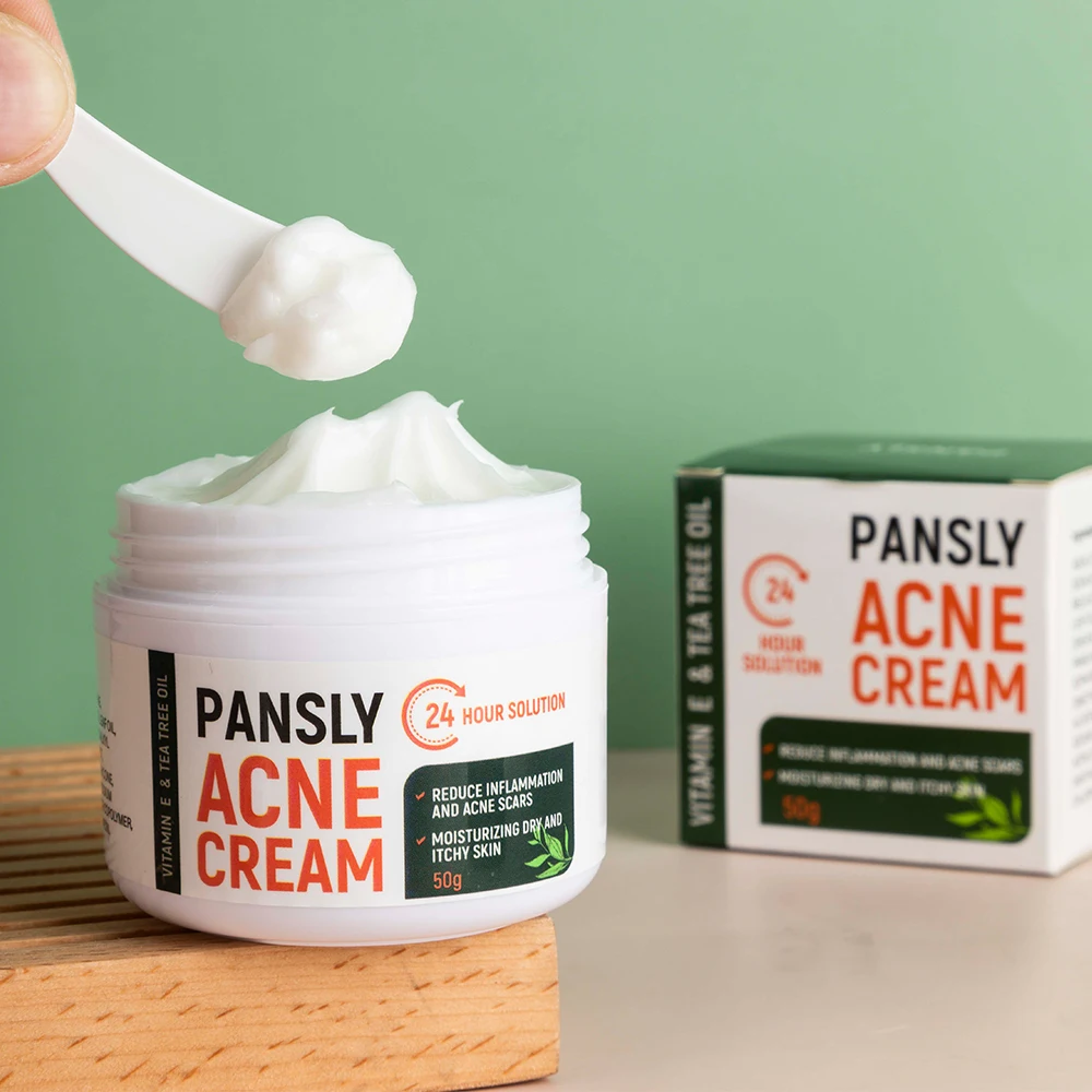 

Pansly Natural Organic Herbal Tea Tree Treatment Pimple Repair Spot Remover Kit Oil Control Face Anti Ance Scar Removal Cream