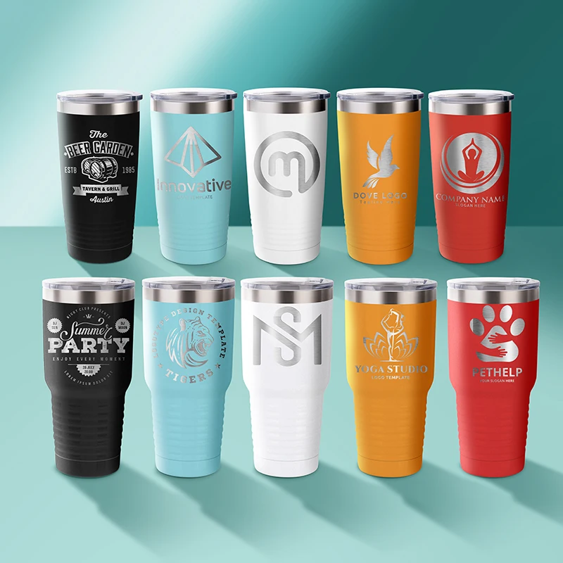 

New Arrival Powder Coating Vacuum Insulated 20oz Stainless Steel Coffee Tumbler Double Wall Wholesale With Laser Logo