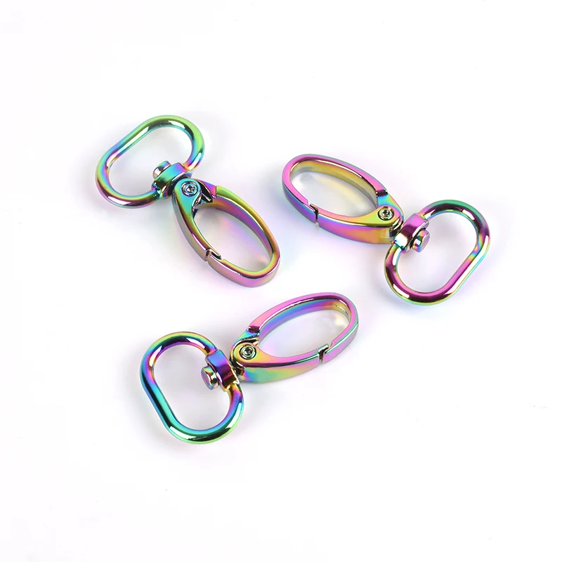 

Factory Price Popular Dog Leash Bolt Trigger Metal Dog Buckle Colorful Small Swivel Snap Hook, Rainbow