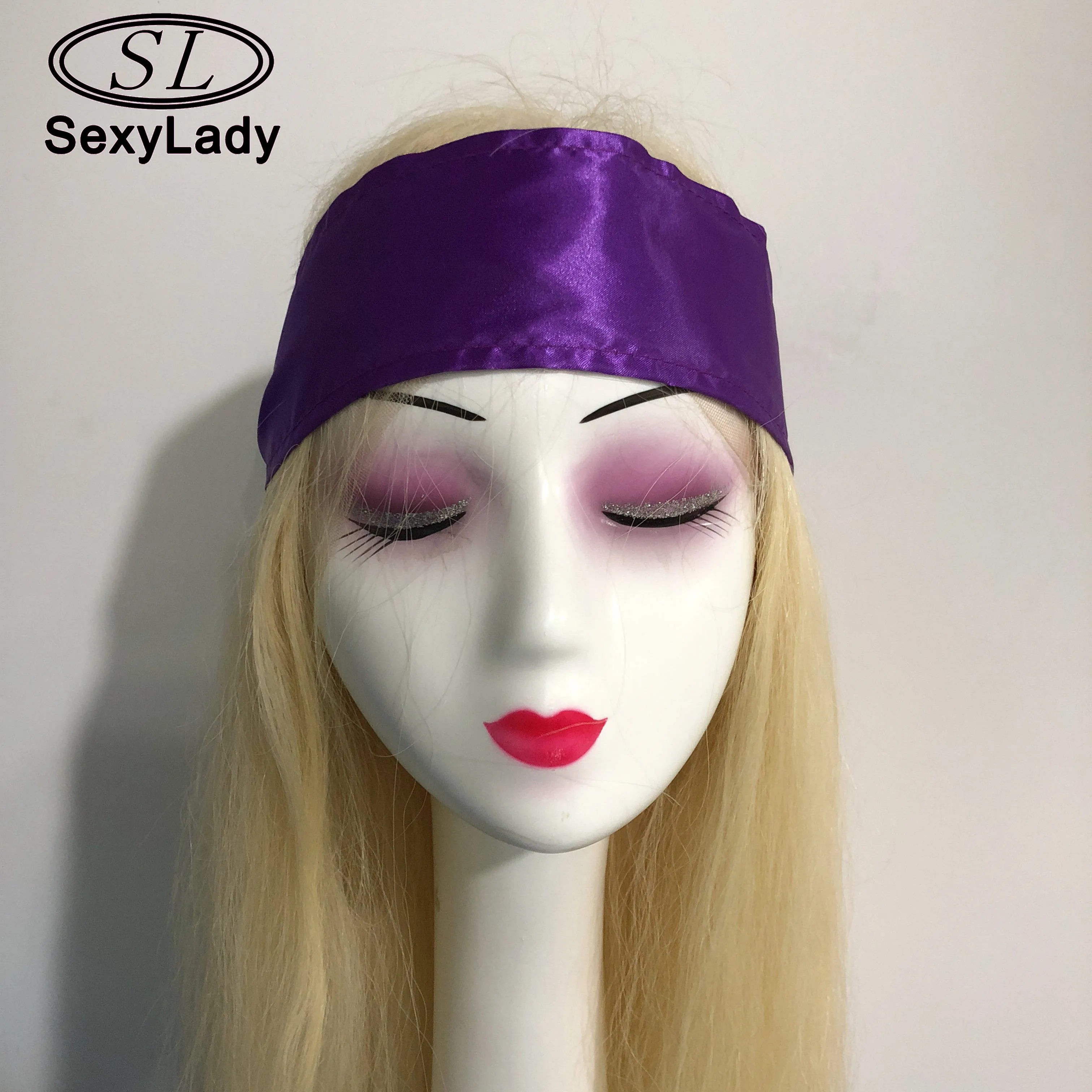 Wholesale Silk Head Wraps High Quality Long Hair Silk Scarf Edge Wrap