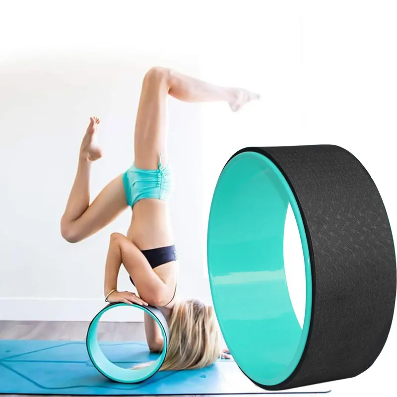 

Wheel Pilates Circle TPE Professional Yoga Bodybuilding Roller Gym Slimming Plastic Nonslip Waist Back Training Pilate Ring, 4 color optional