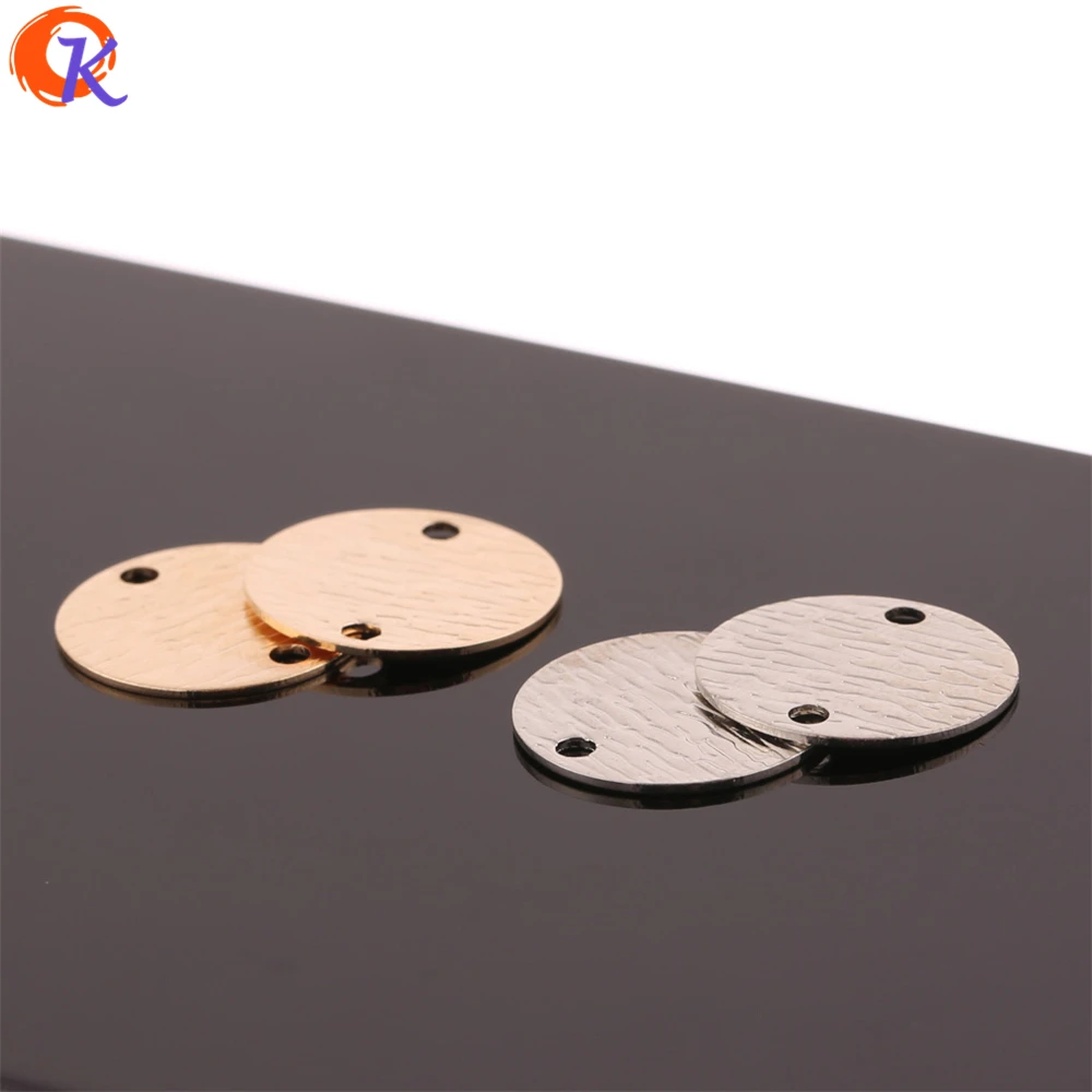 

Jewelry Accessories Cordial Design 100Pcs 16MM Jewelry Accessories Coin Shape Copper Materials DIY Connectors Earring Making