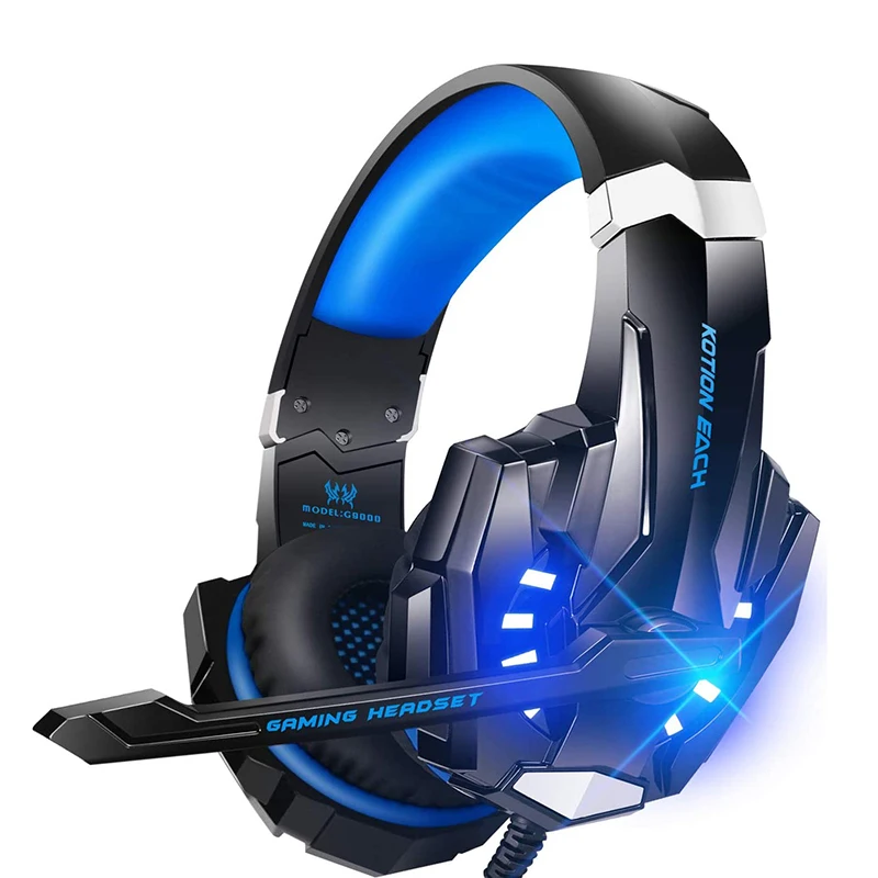 

PYTHON FLY G9000 Stereo Gaming Headset For PS4 PC Xbox Noise Cancelling Headphones With Mic LED Light 7.1 Surround