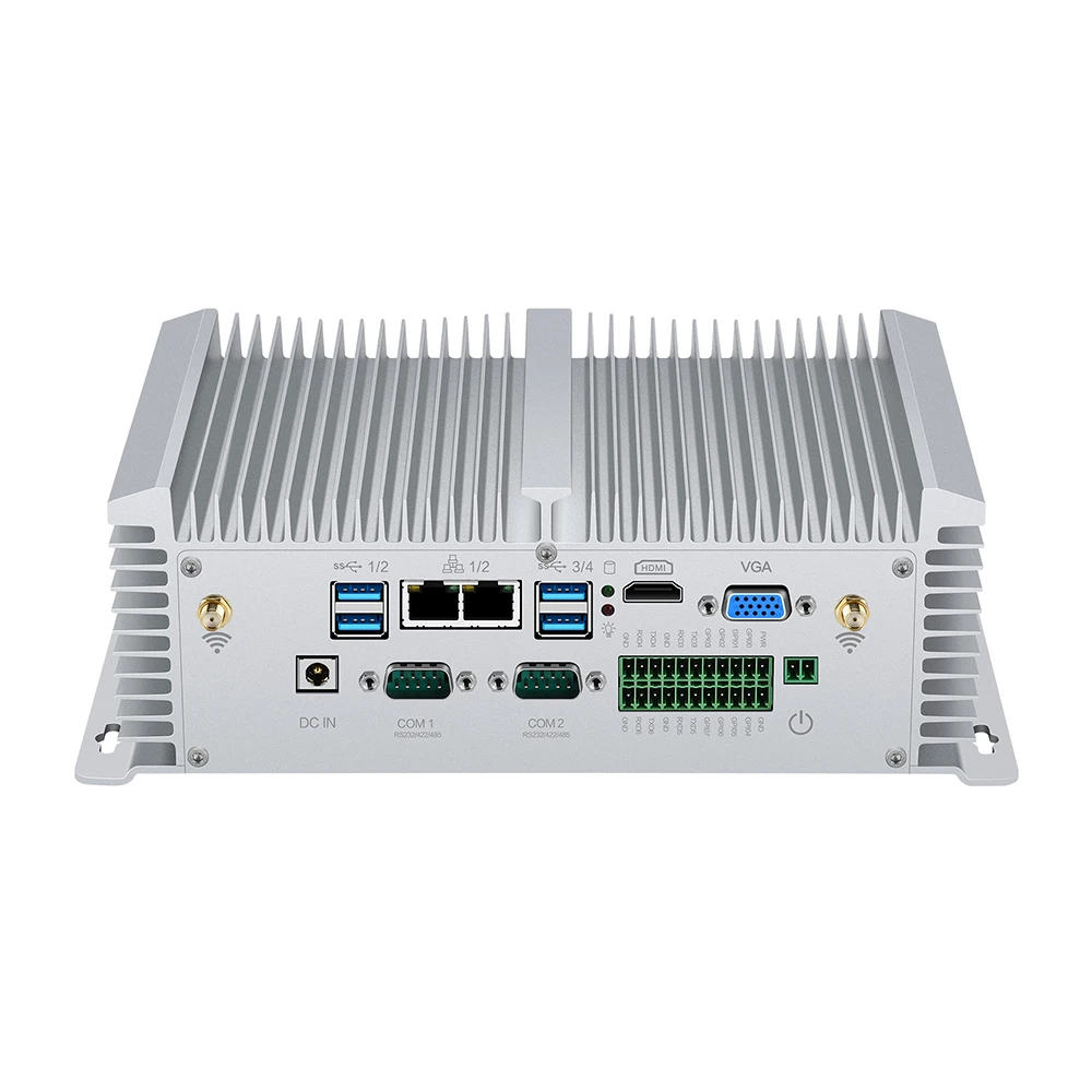 

Embedded Desktop Industrial PC I5 8350U Dual LAN 2*RS232/422/485 USB3.0 4K GPIO Fanless Mini Computer