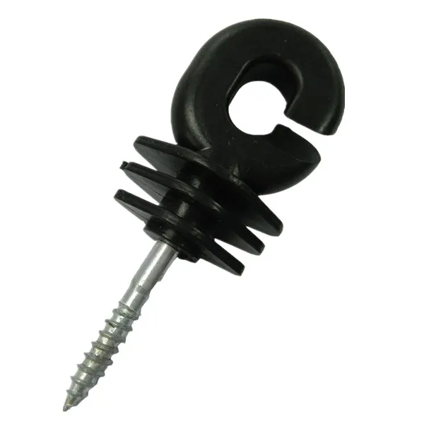 

Threaded Ring Insulator for Electric Fence, Black