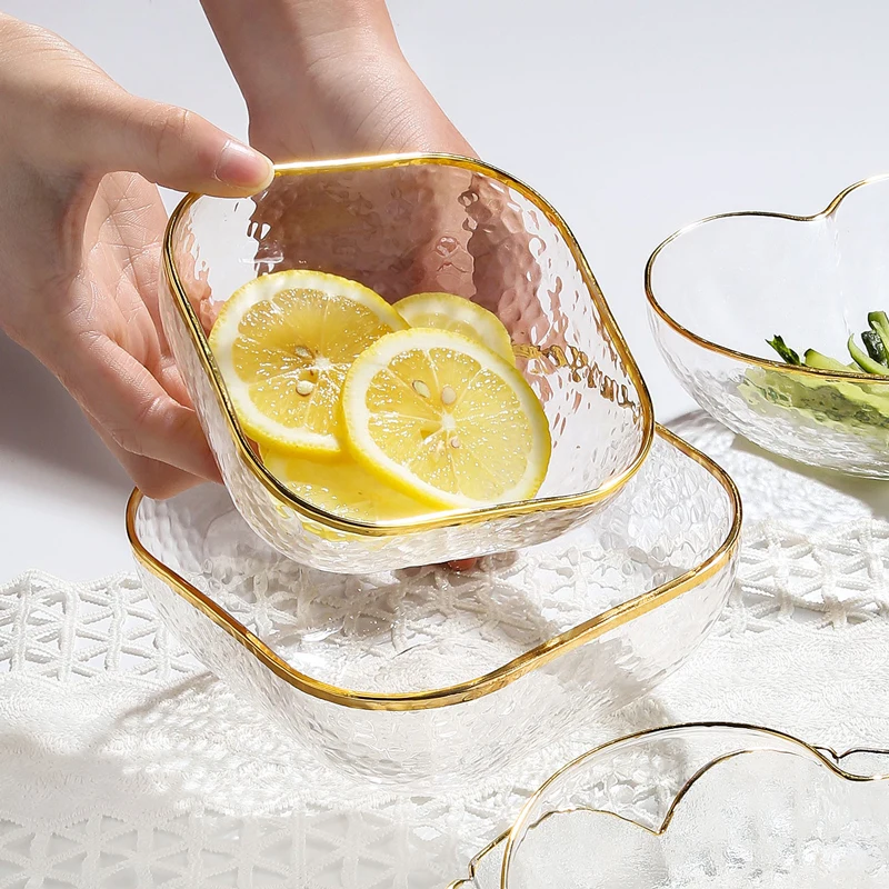 

Custom Wholesale Glass Bowl Sets Dinnerwares Glass Cherry Dish