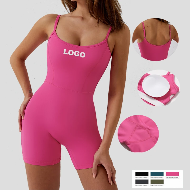 

2023 New Arrivals Breathable Gym Fitness Workout One-piece Hip-lifting Yoga Jumpsuit For Female Training Exercise