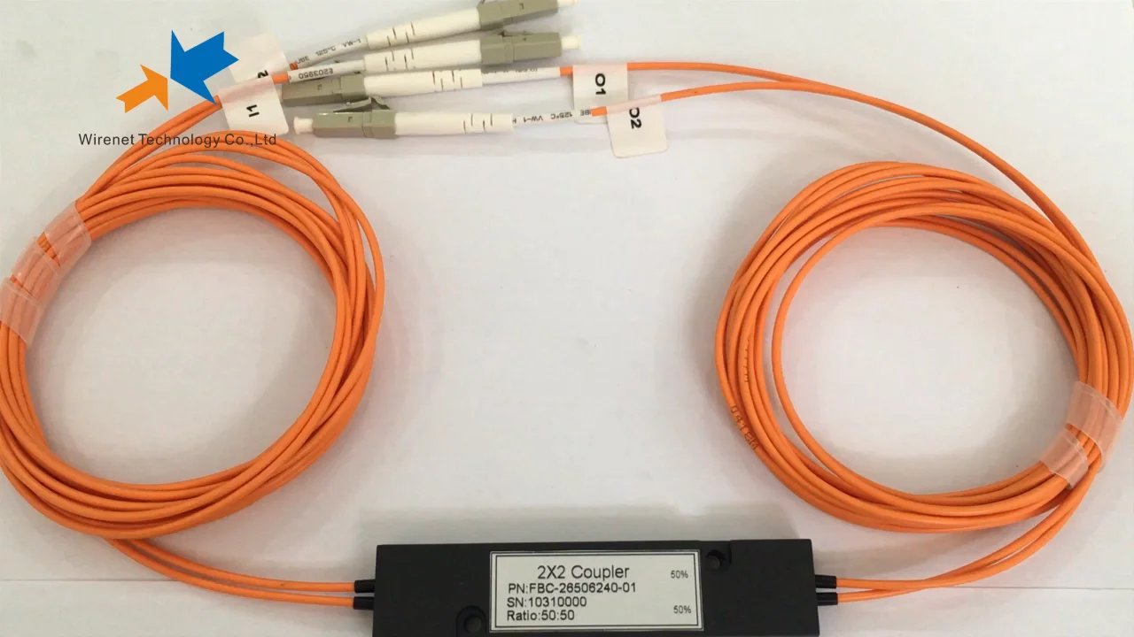 good quality 2x2 mm multimode optical coupler fbt fiber optic
