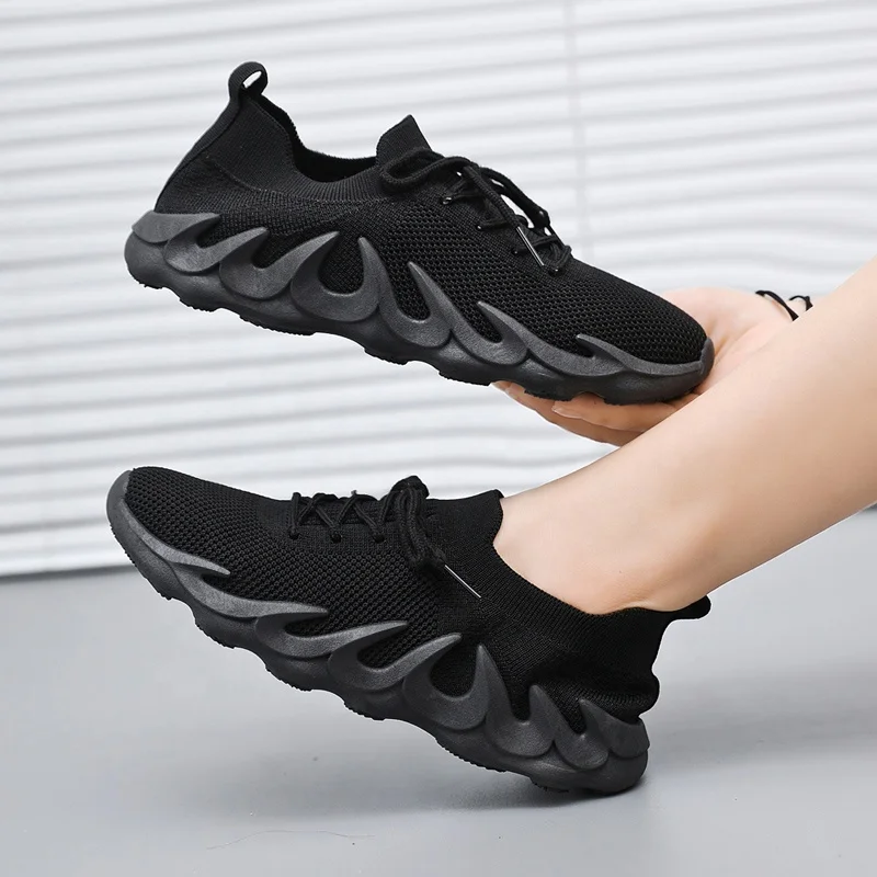 

Octopus black women's casual shoes new designer shoes women walking soft breathable jogging oem woman shoes flat sandals