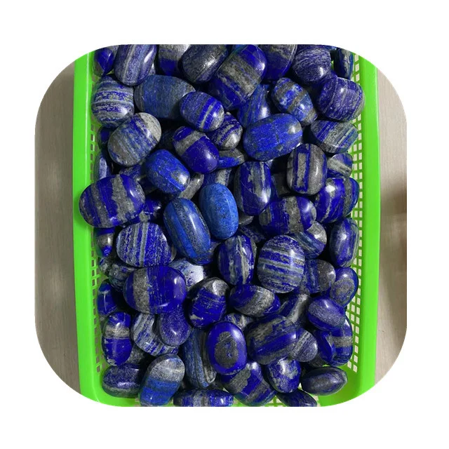 

New arrivals polished Premium spirtual rock crystal mineral gemstone natur blue lapis lazuli palm stones for sale