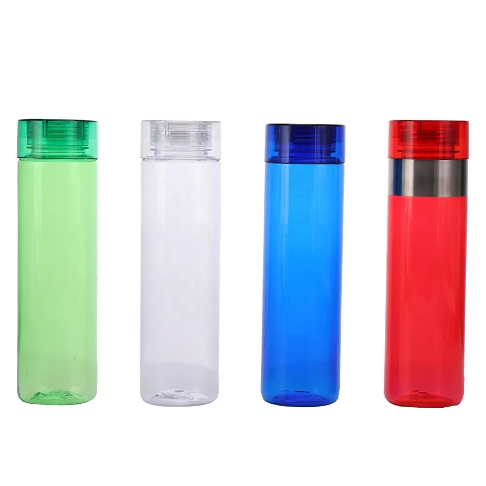 

Wholesale 28OZ Wide Mouth Tritan Plastic Sports Voss Water Bottle, Any color is available