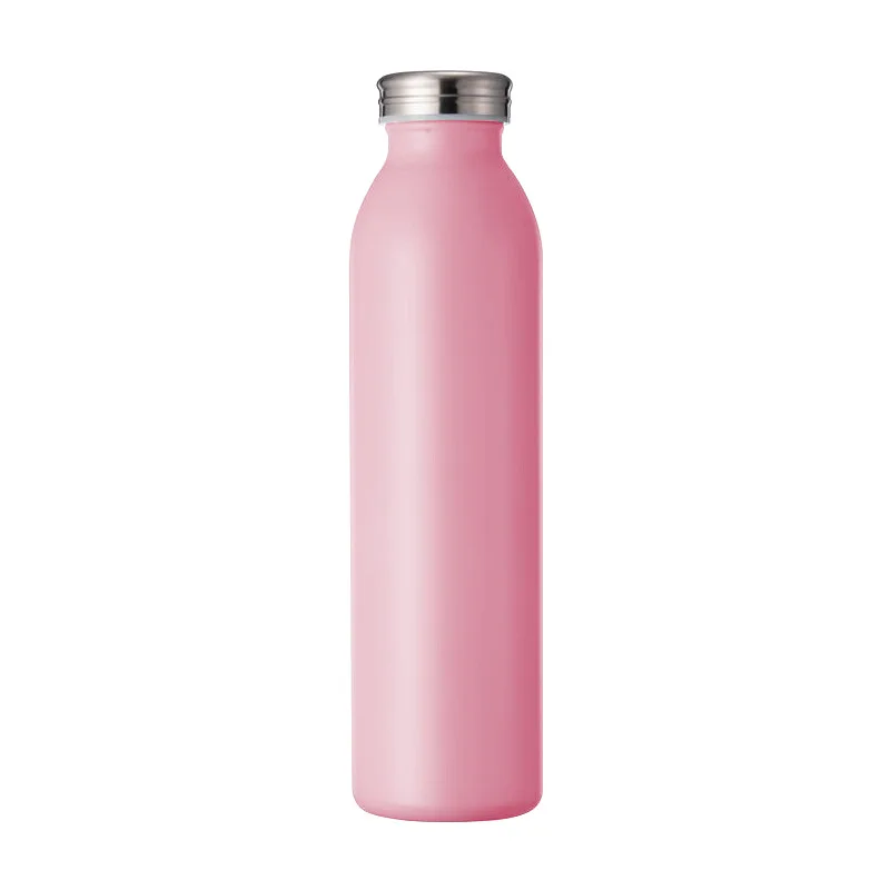 

Custom stainless steel single wall water bottle milk drink bottle