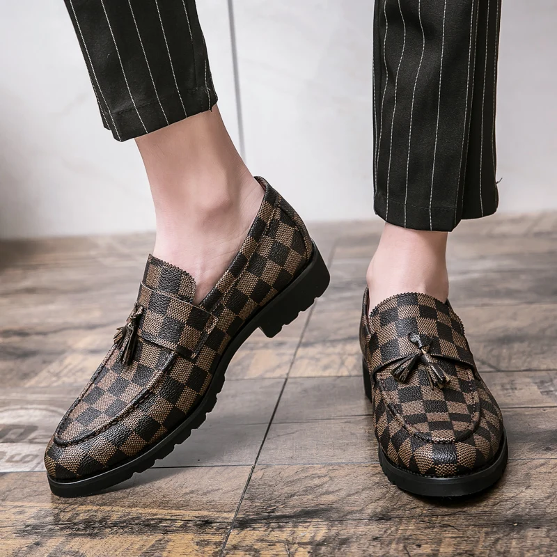 

Plus Size 48 2021 New Design Men Slip On Loafer Classic Elegant Leather Casual Dress Shoes