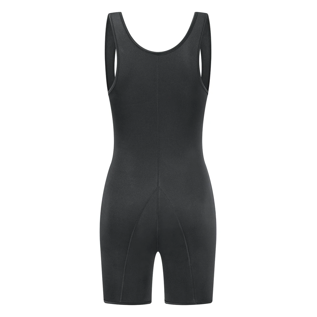 

Women Full Body Shapewear Sweat Neoprene Suit good elasticity fabric girdle waist trainer, Black