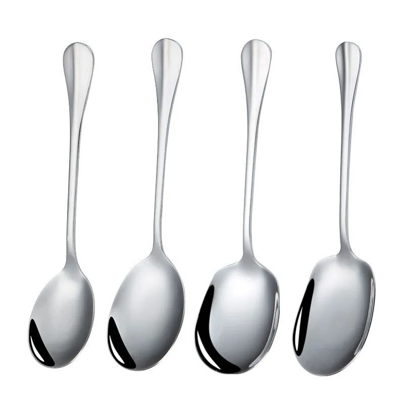 

High Quality 410 Slotted Service Spoons Set Stainless Steel Large Serving Spoon for Buffet Restaurant, Multicolor