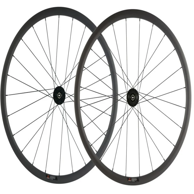 

TB263 Carbon Fiber 700c Wheel Set Cycling 30mm Depth 25mm Width Clincher Carbon Wheels with 791 792 hub, Black