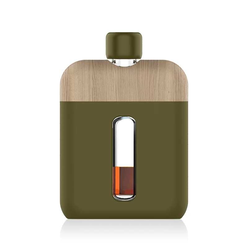 

Hot selling women stainless steel hip flask good quality flasks liquor hip leather hip flask