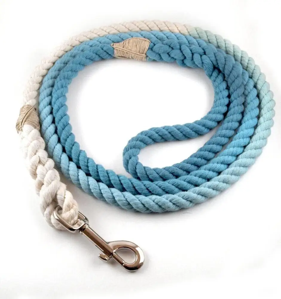 

Hot Sell Wholesale Custom Design 100% Cotton 6 Colors Adjustable Hands Free Dog Leash Rope