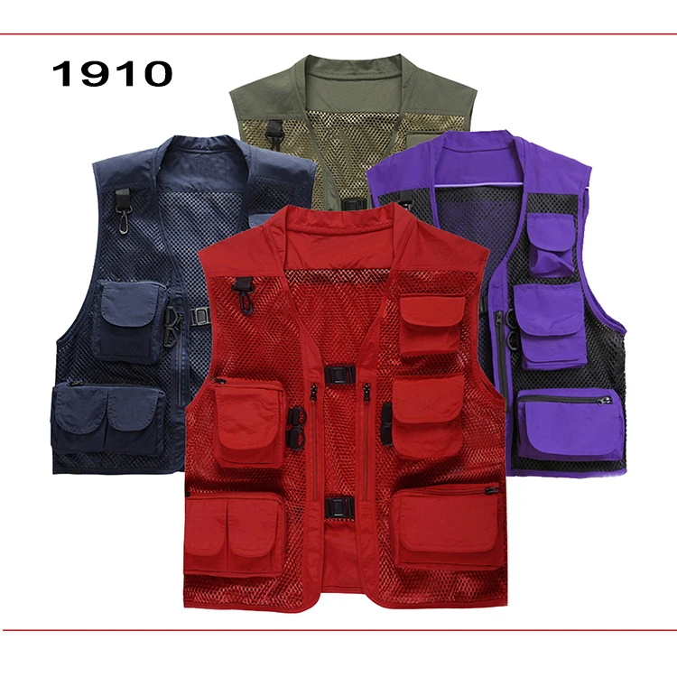 Men's Multi Pockets Cargo Vest Waistcoat