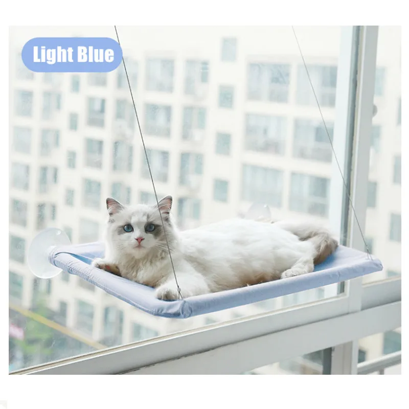 

Amazon Top Sell Hanging Window Rperch Suction Washable Cooling Breathable Pet Kitten Cat Hammock Beds, Picture