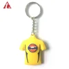 Hot Sale Polo Shirt Shape Europe's Football Leagues Key chain Sport 3D Soft PVC Football Team Club Keychain