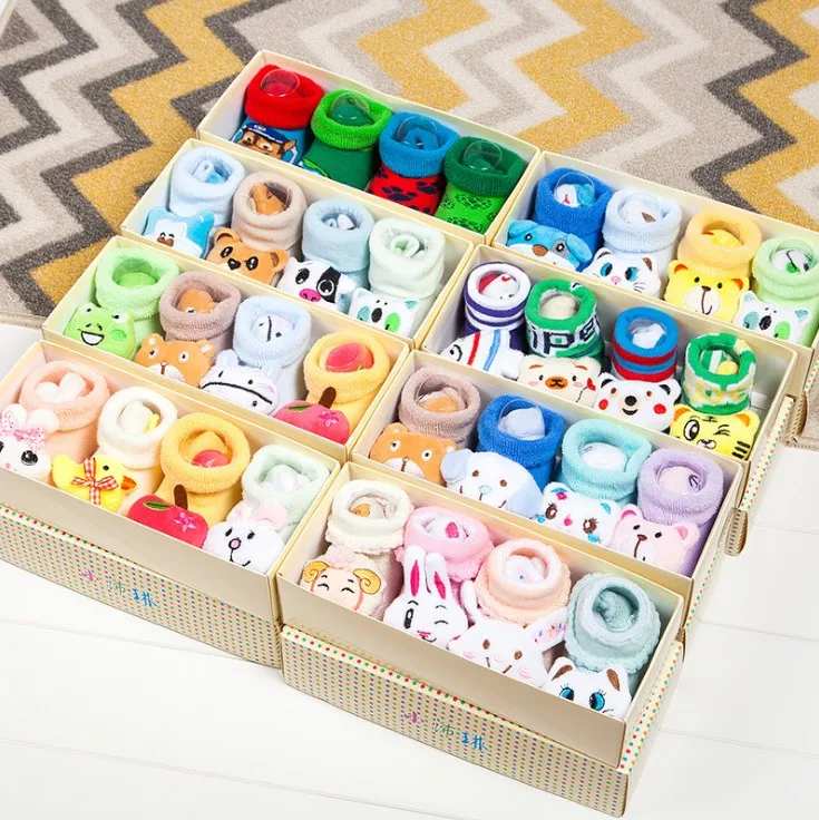 

Baby Socks Floor Non-slip Cotton Cartoon Doll Socks New Born Baby Girls Boys Soft Cute Boots, Picture shown