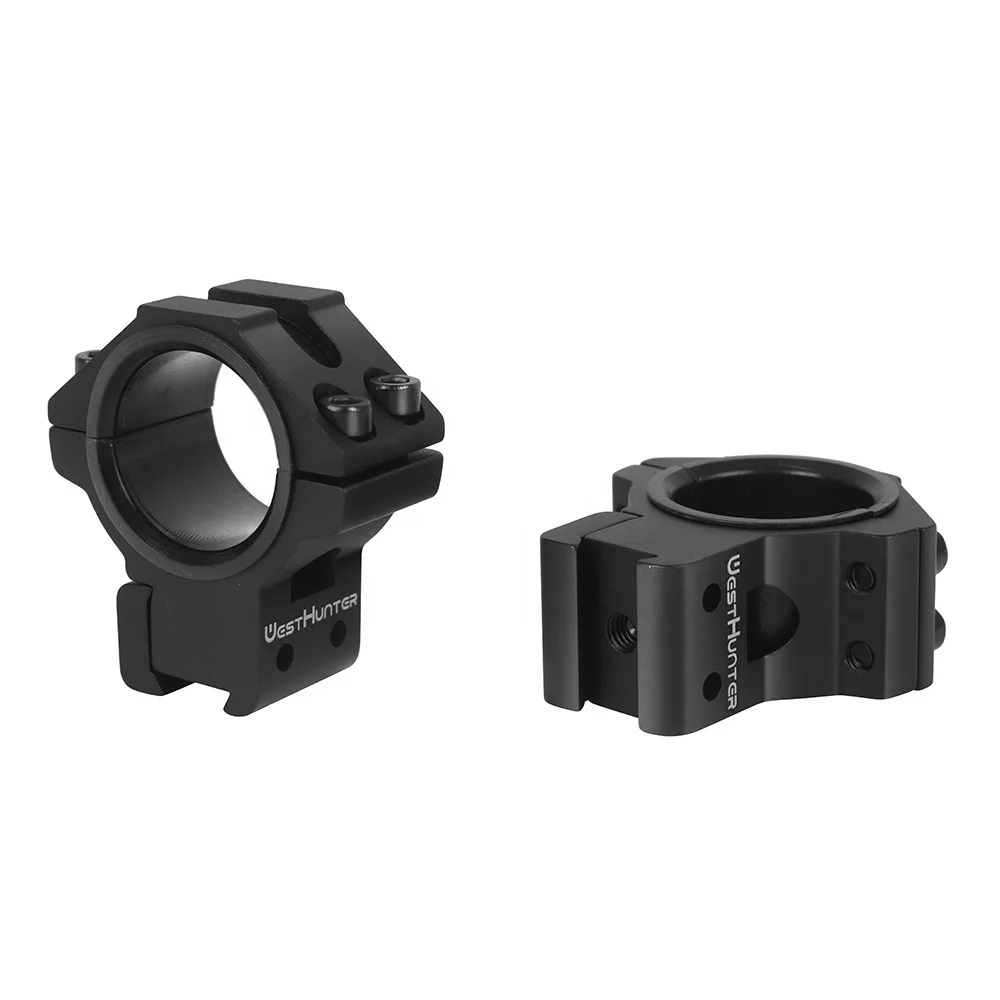 

High Quality WESTHUNTER CNC Machining 25.4mm/30mm Low Profile 11mm Dovetail Scope Rings Hunting Scope Mounts Accessories