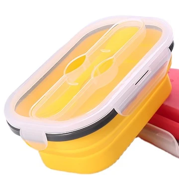 

Oval Silicone Lunch Box Is Suitable For Microwave Oven Refrigerator