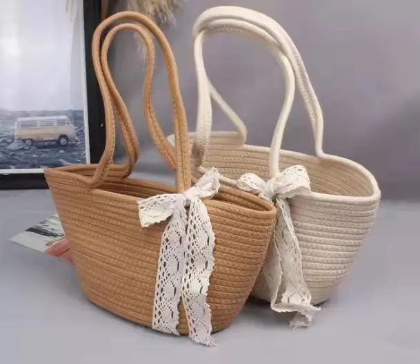 

New Arrival hot selling collapsible women tote handbag beach handbag shopping bag with handles, Customized color