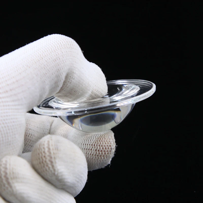 Aspheric borosilicate optical instrument use glass led lens