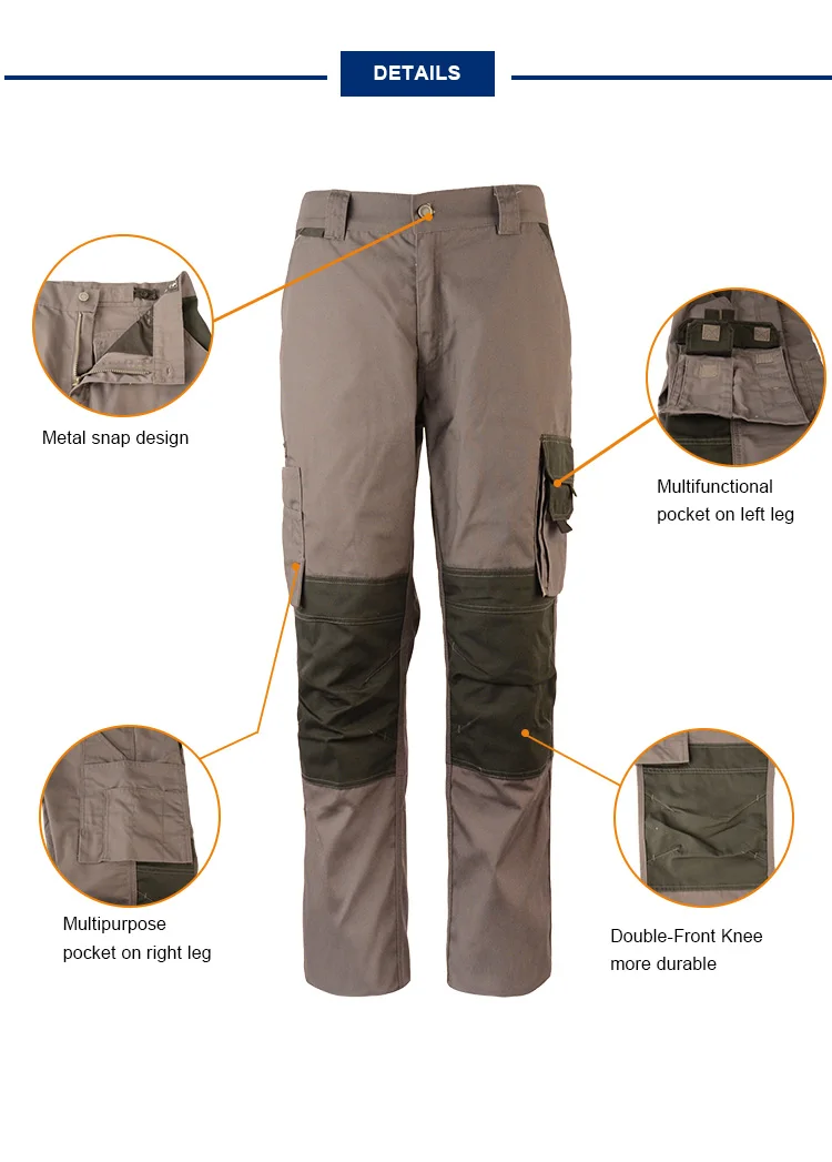 work pants with knee pads pocket