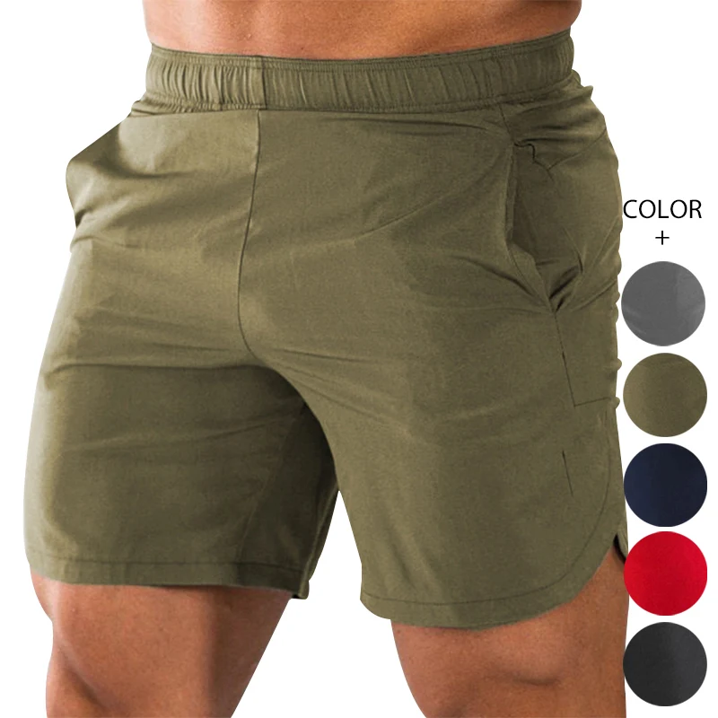 

Wholesale high quality sports wear Men Army-green jogger short pants Custom Fitness running Workout Sweat Shorts, Customized color