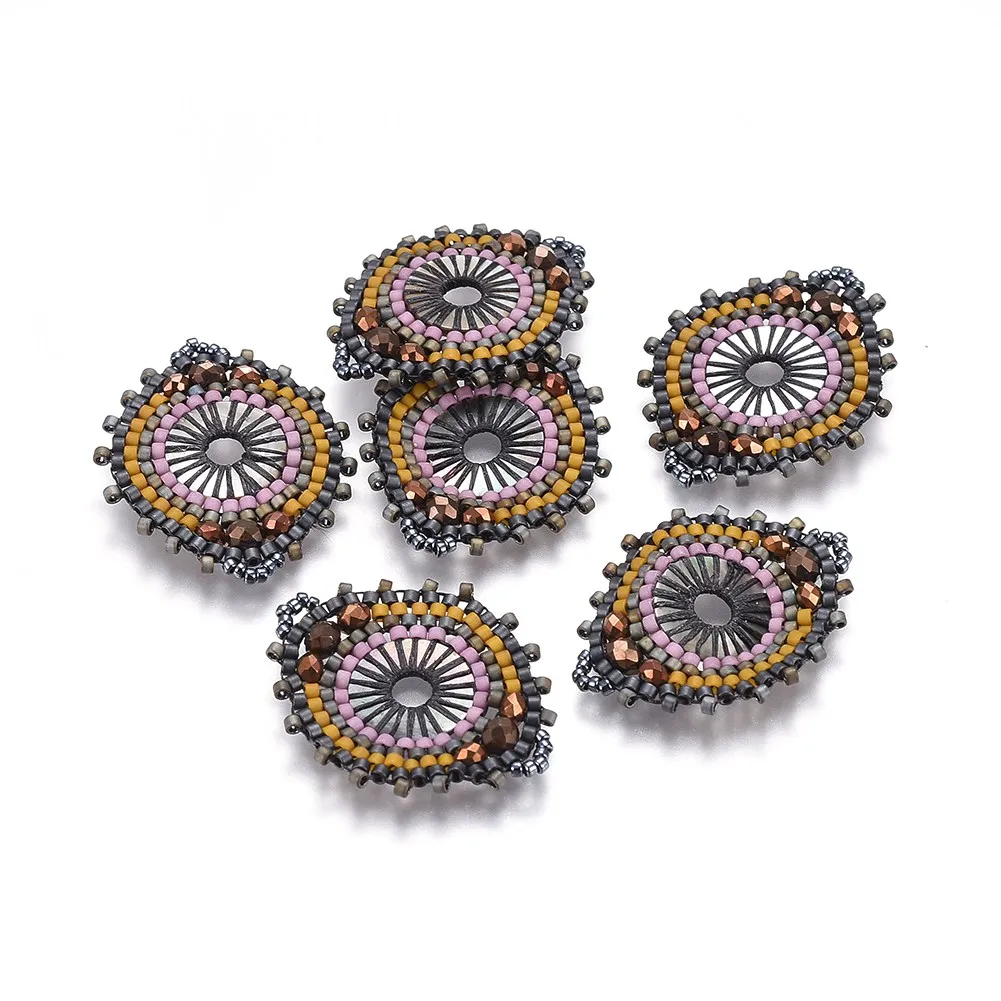 

Pandahall Loom Pattern Flat Round Handmade Japanese Seed Beads Links