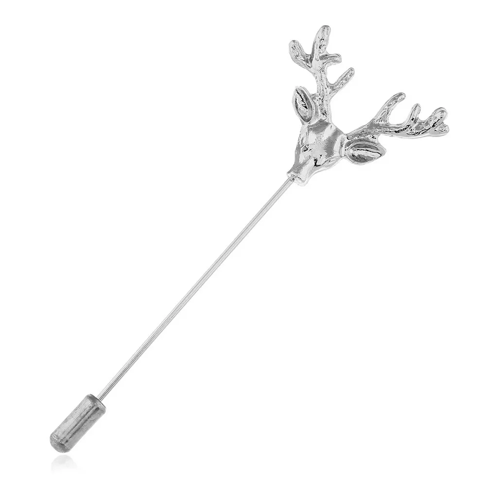 

Deer head Fashion Jewelry Silver Deer head Brooch for Women Gift Wedding Party
