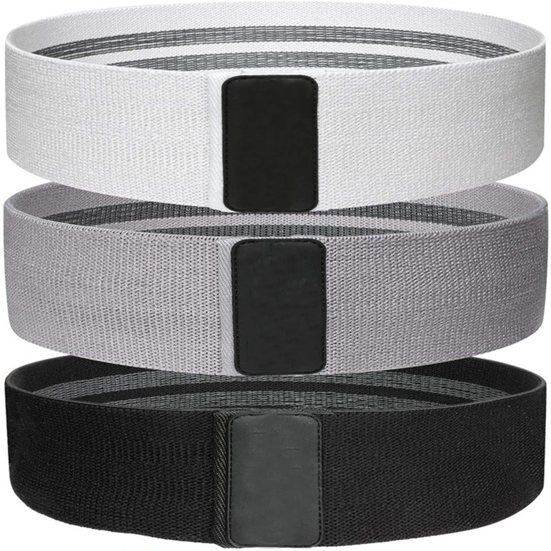 

Yoga Gym Training Braided Fitness Hip Loop Resistance Bands Anti-Slip Squats Expander Strength Rubber Bands Elastic Bands Sports, White/grey/black