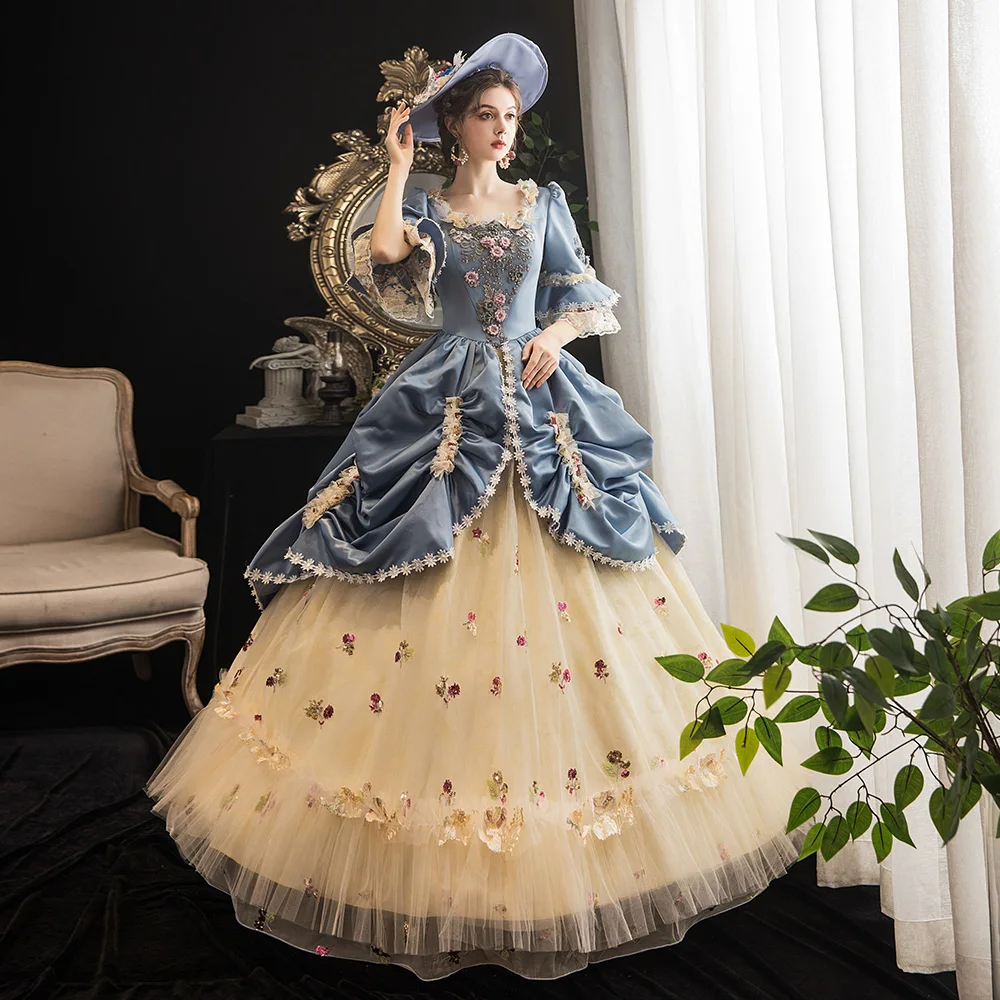 

High-end Court Rococo Baroque Marie Antoinette Ball Dresses 18th Century Renaissance Historical Period Dress Victorian Gown