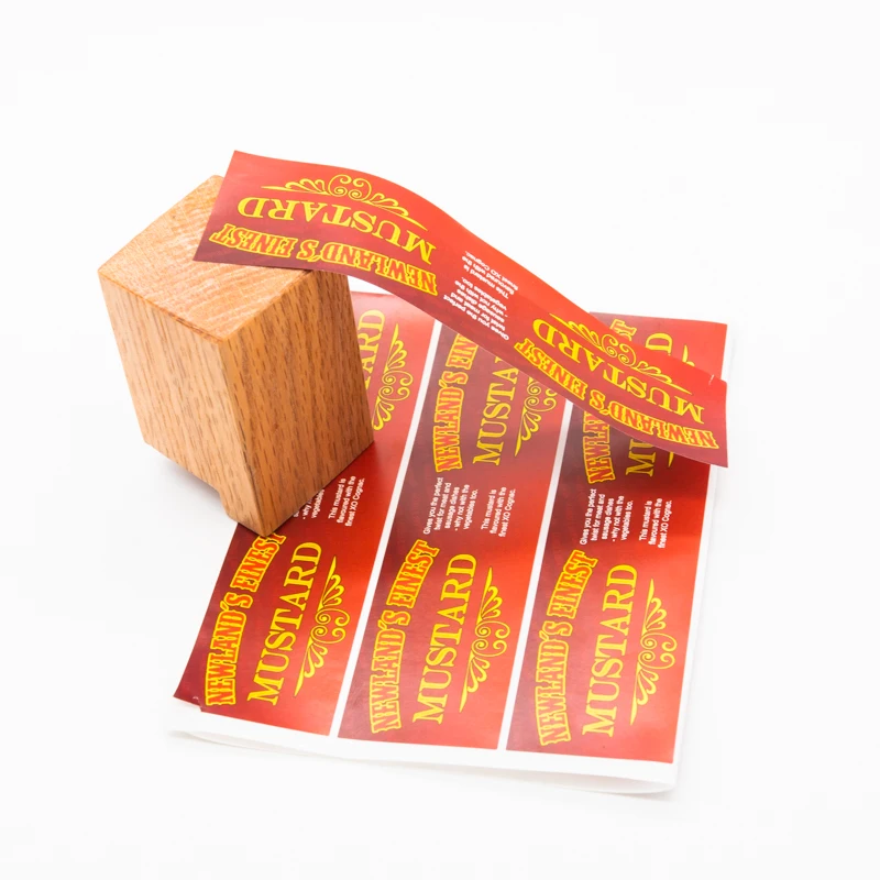 
Manufacturer custom adhesive waterproof logo sticker printed label stickers 