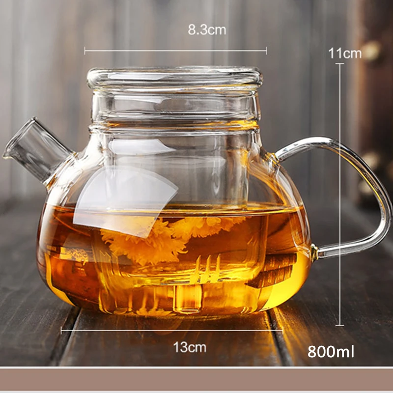 

China Tea Press Pot Glass Teapot With Glass Strainer Borosilicate Pyrex