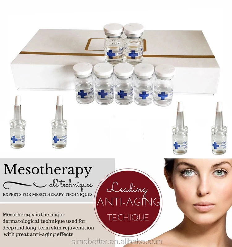 Facial whitening injectable 5ml HA hyaluronic acid mesotherapy serum meso solution