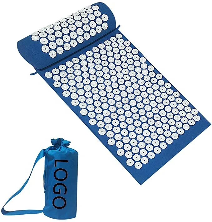 

2021 wholesale High quality Eco friendly Accupressure Mat full body back massage mats acupressure mat and pillow set