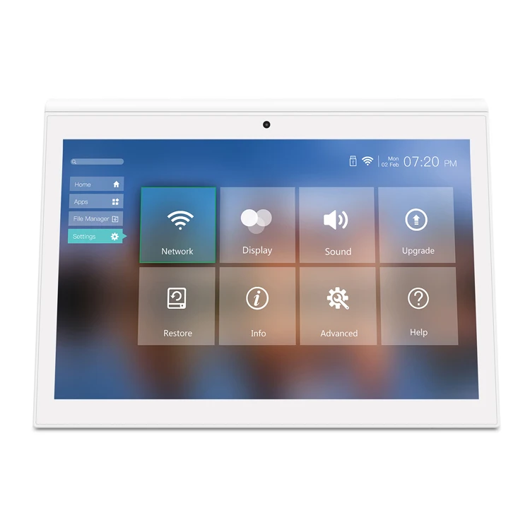 

New Double screen 10.1inch RK3288 2GB 16GB with Type C Two display LCD digital signage, Black/ white