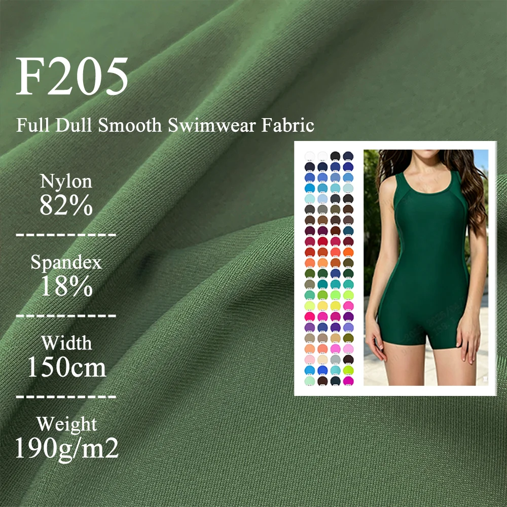 Stock Lot Nylon 82% Spandex 18% Smooth Knitted 4 Way Stretch Board Shorts Fabric