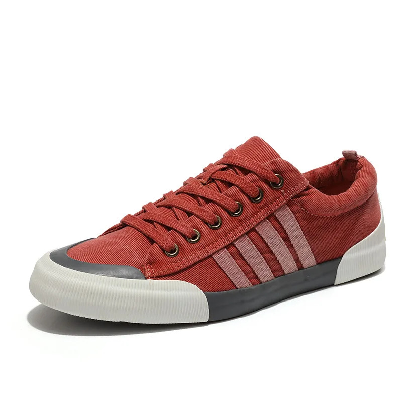 

Spring and autumn fashion men's canvas shoes non-slip breathable casual canvas shoes